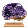 Amethyst Geode Display Specimen on Stand