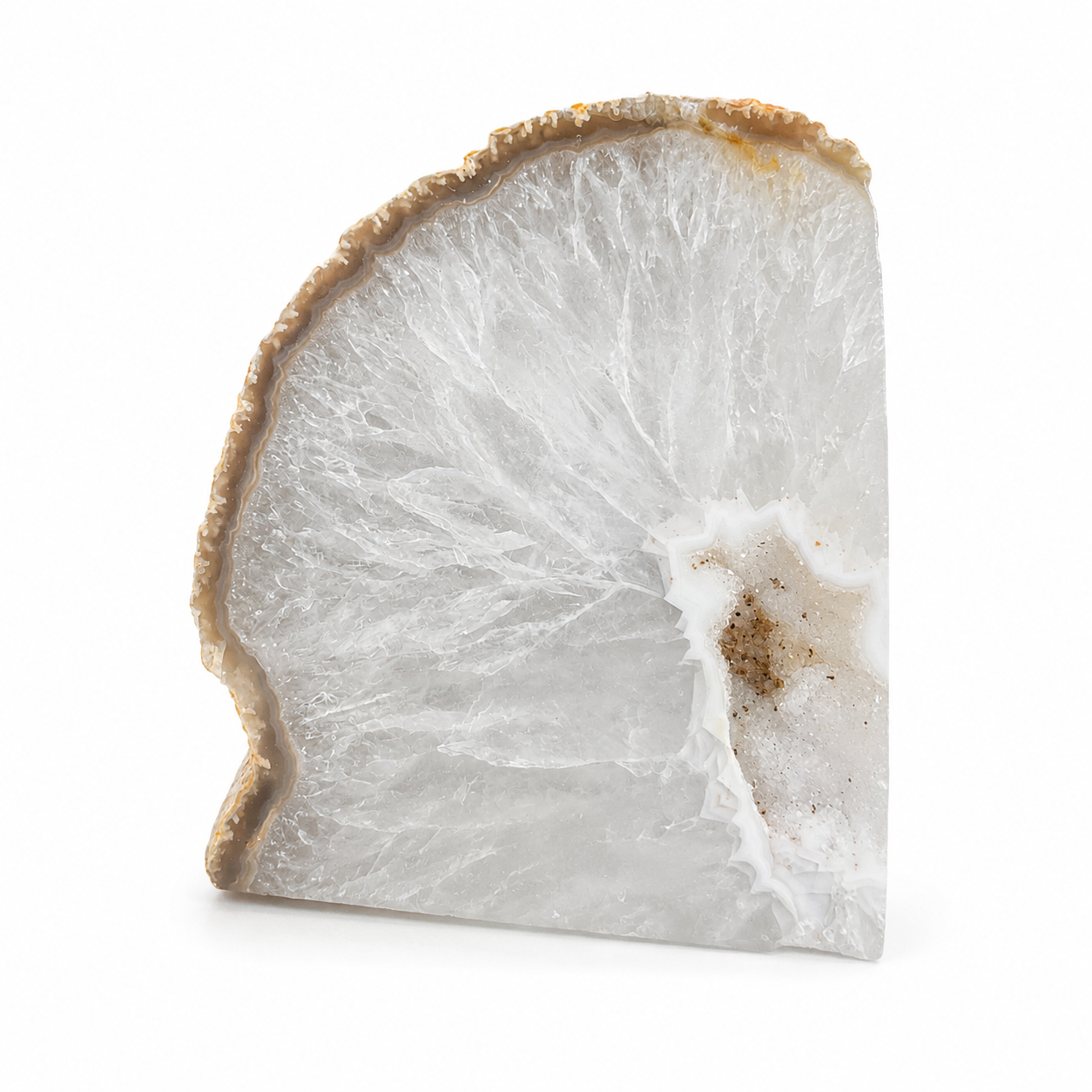 Natural Agate Geode Bookend