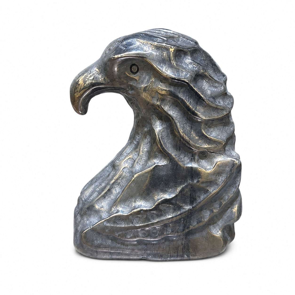 Pyrite Eagle Carving