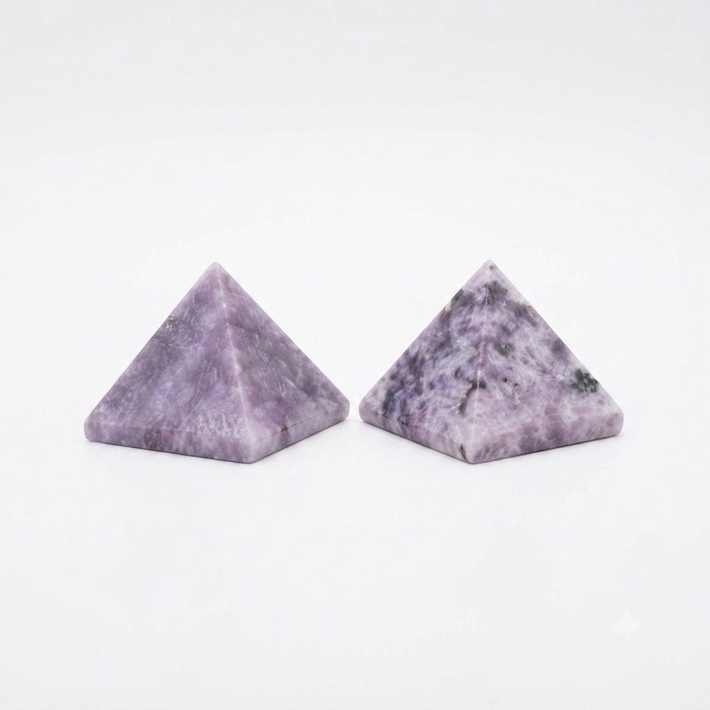Lepidolite Crystal Pyramids