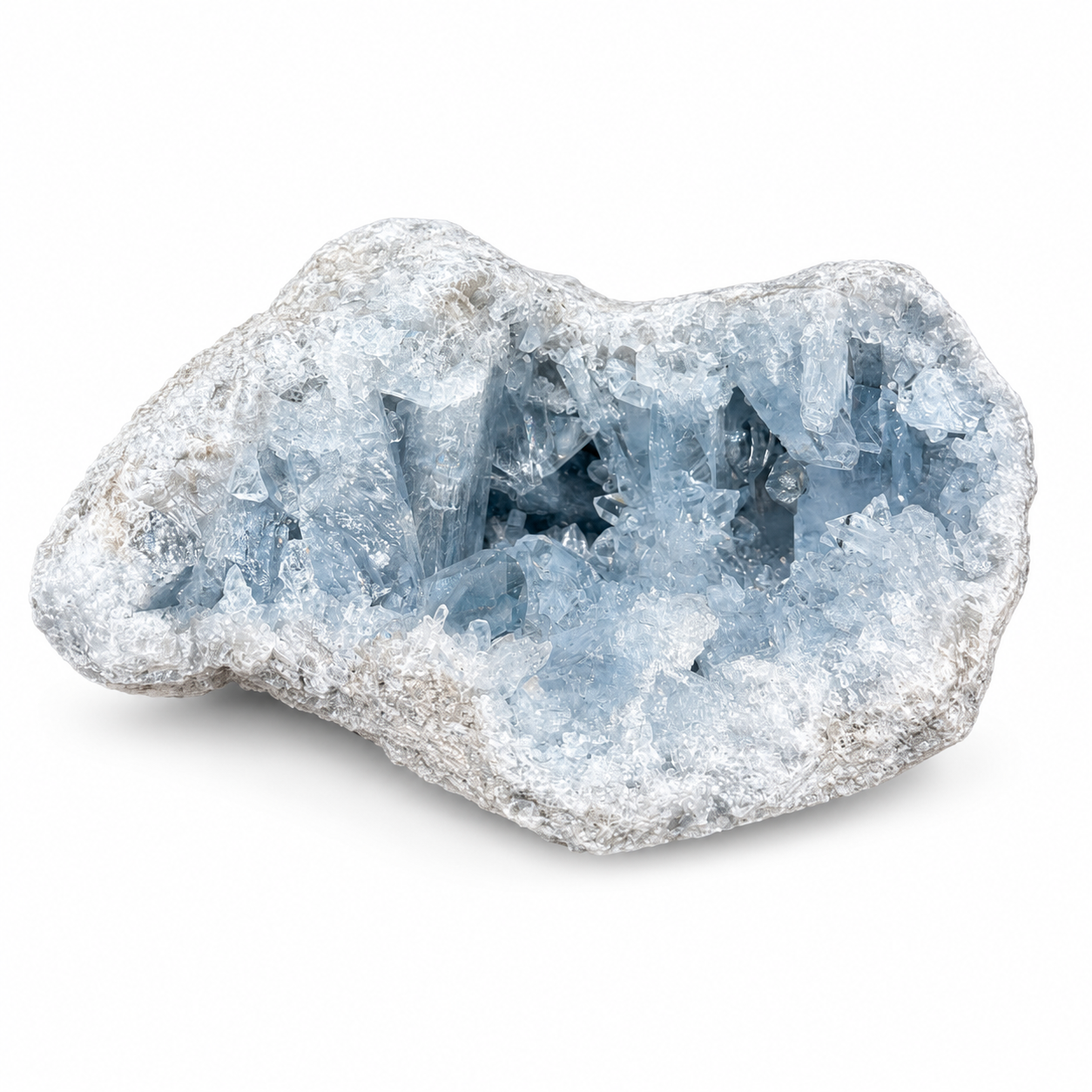 Blue Celestite Crystal Geode