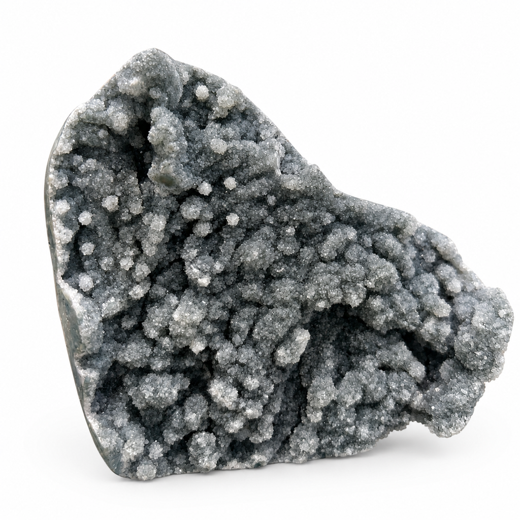 Gray Druzy Amethyst Quartz Specimen