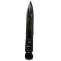 Black Obsidian Athame Dagger Carving