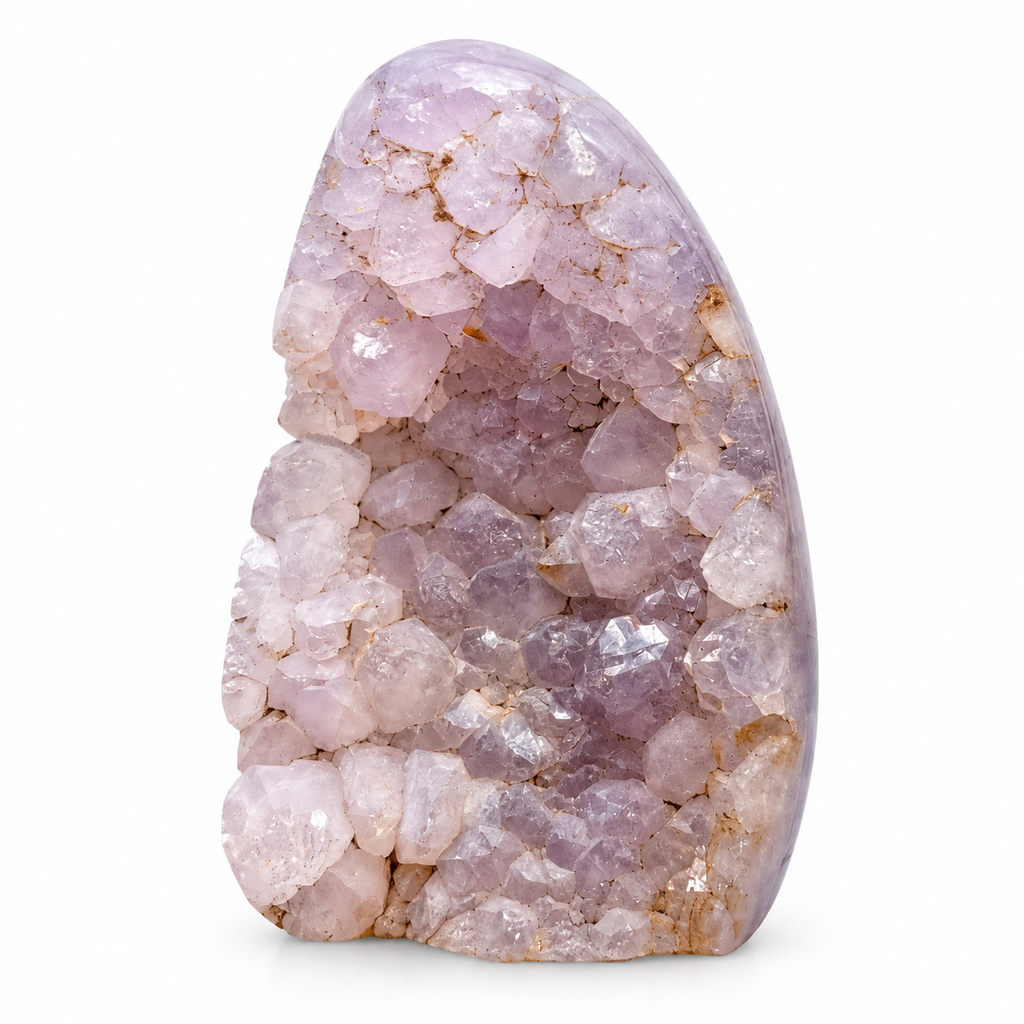 Pink Amethyst Druzy Freeform