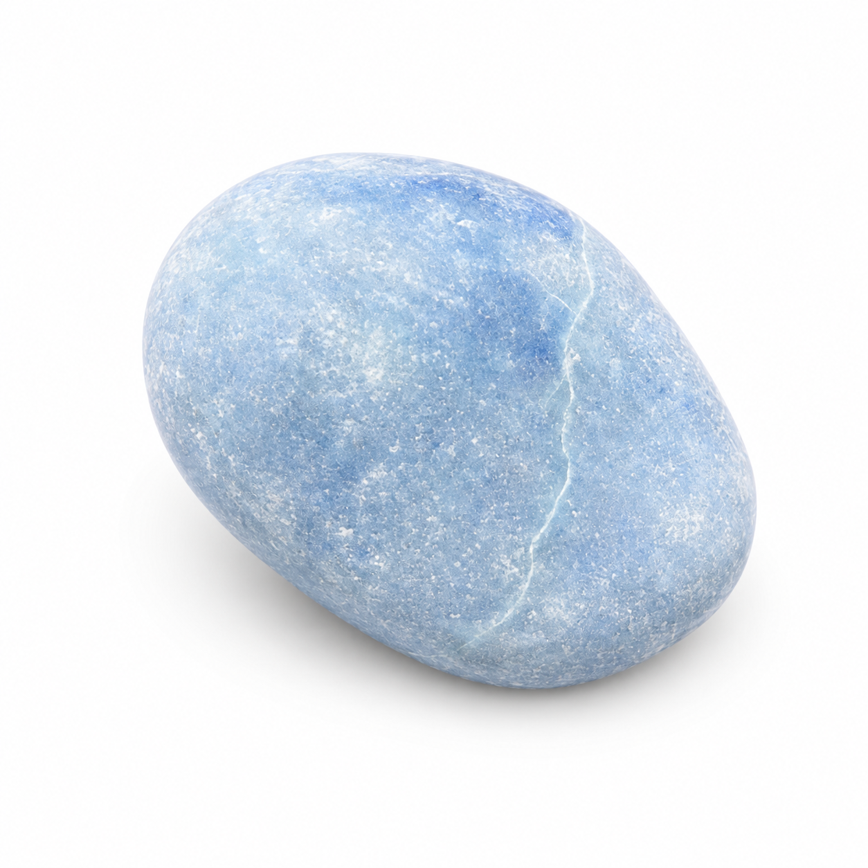 Blue Angelite Tumbled Stone