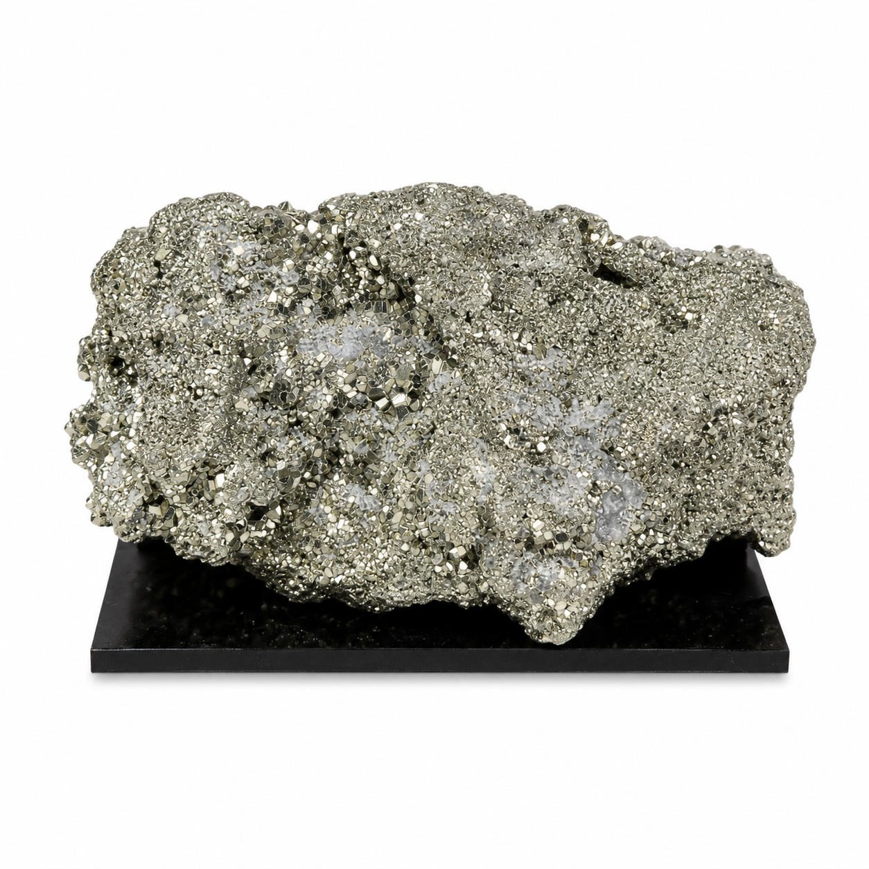 Natural Pyrite Cluster on Display Stand