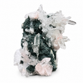 Apophyllite & Pink Stilbite Crystal Cluster