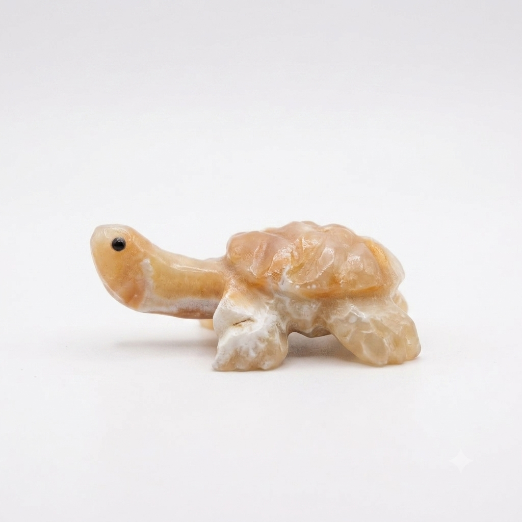 Banded Onyx Turtle Figurine