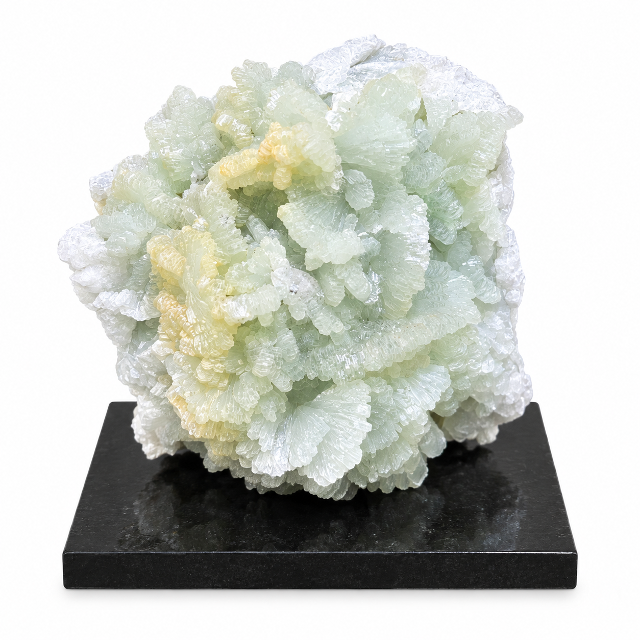 Natural Green Prehnite Cluster