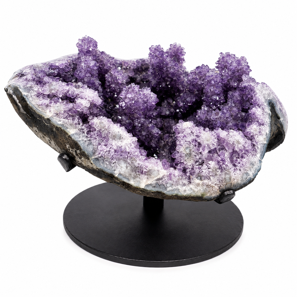 Natural Amethyst Flower Geode