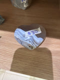 Small Natural Agate Crystal Heart – Polished Stone #153