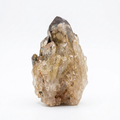 Smoky Quartz & Golden Calcite Crystal Cluster