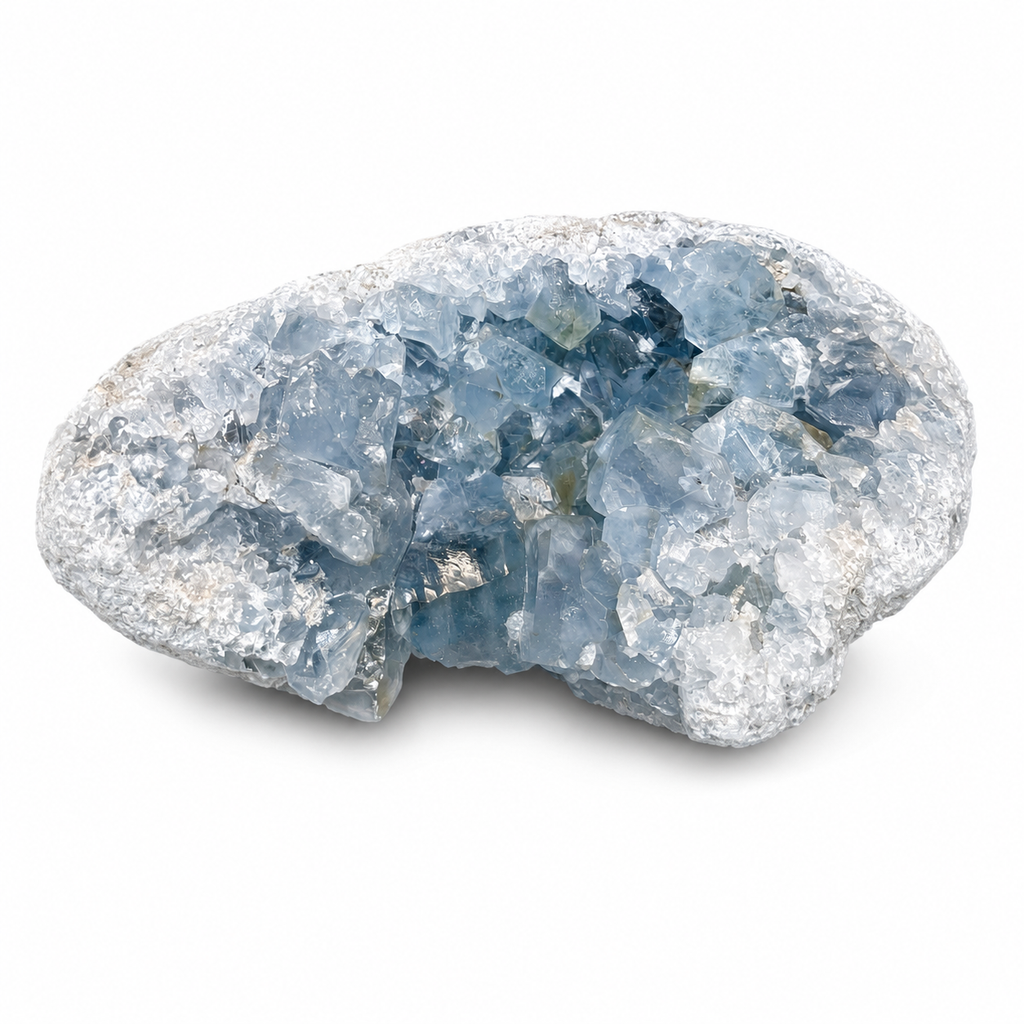 Blue Celestite Crystal Geode