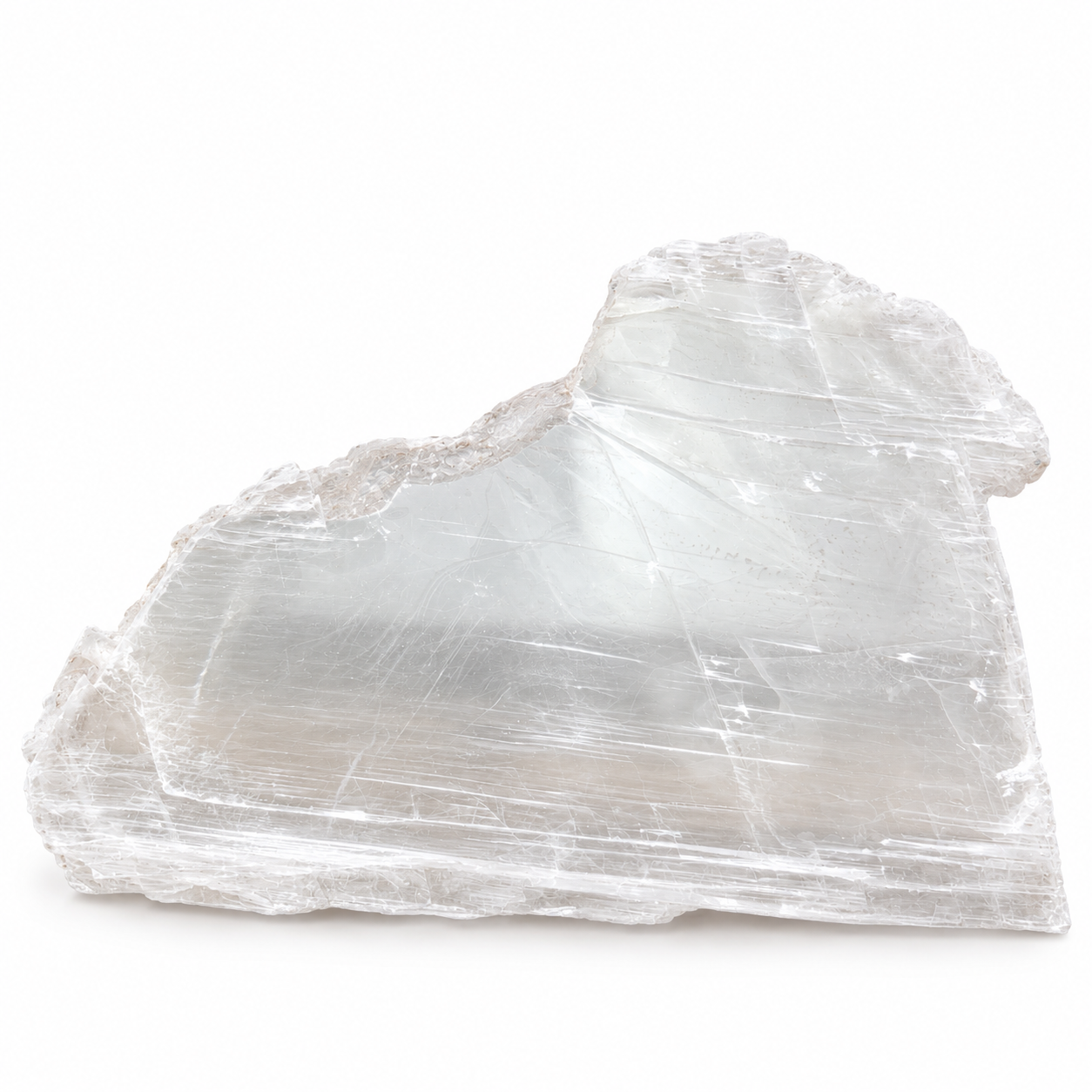 Natural Raw Selenite Display Slab
