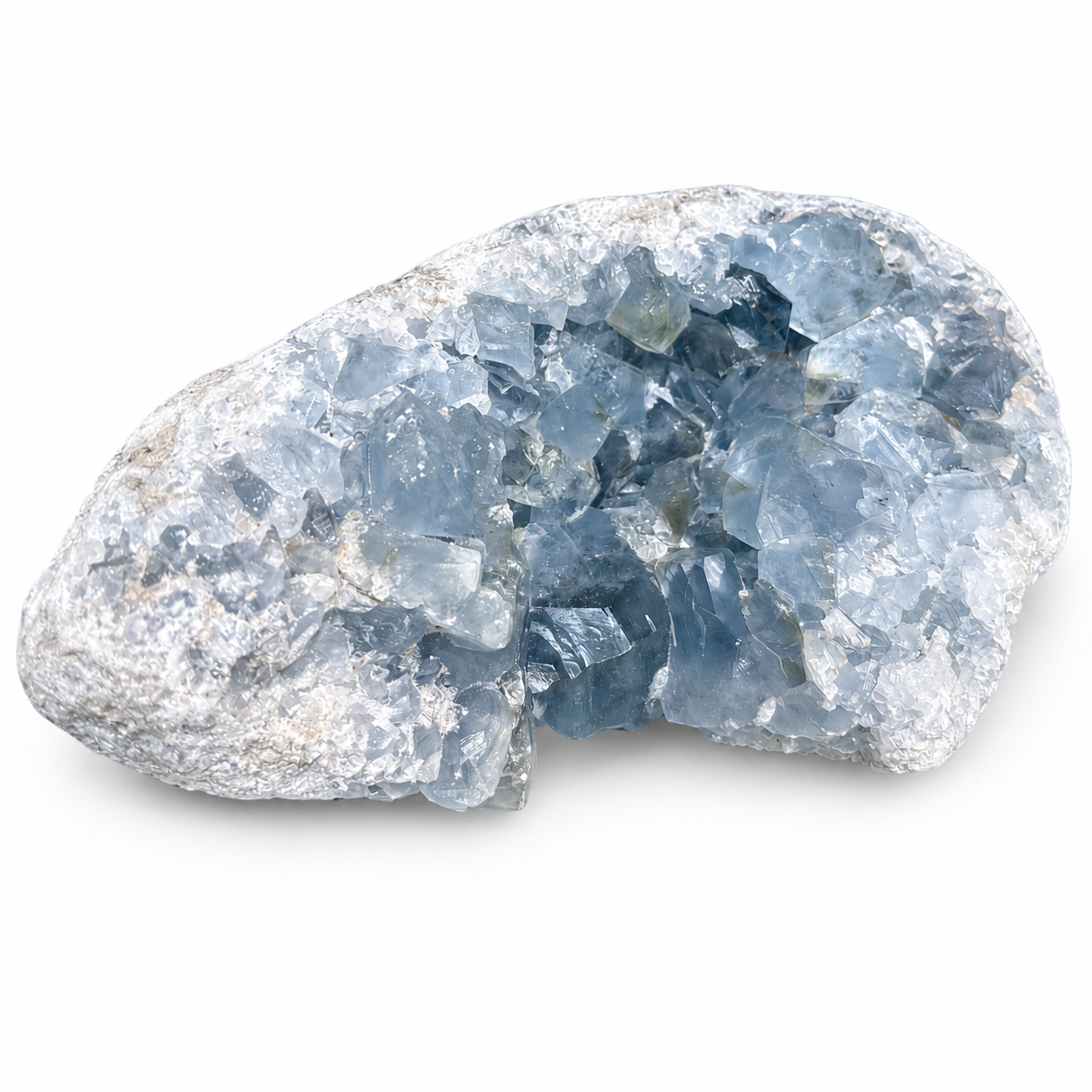 Blue Celestite Crystal Geode