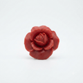 Hand-Carved Red Jasper Rose Crystal Carving