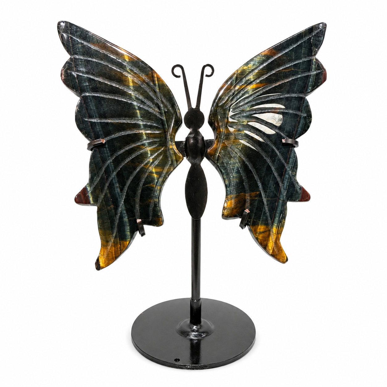 Tiger’s Eye Butterfly Wings on Display Stand