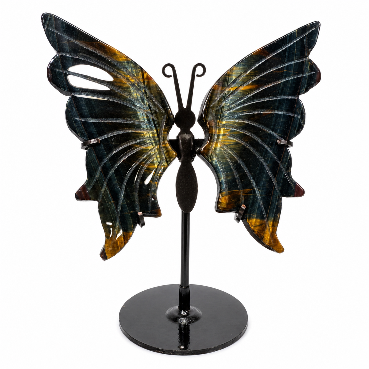 Tiger’s Eye Butterfly Wings on Display Stand