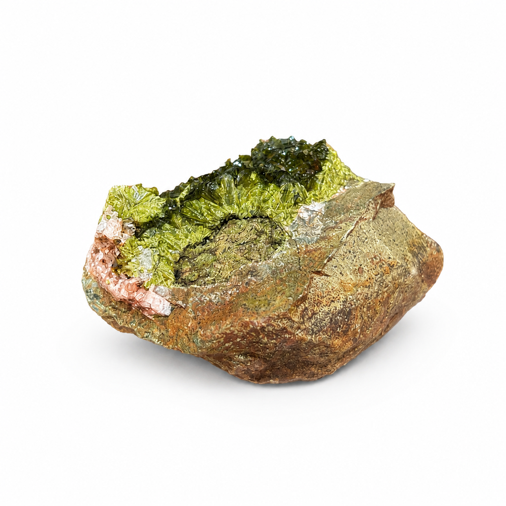 Epidote Crystal Cluster on Matrix