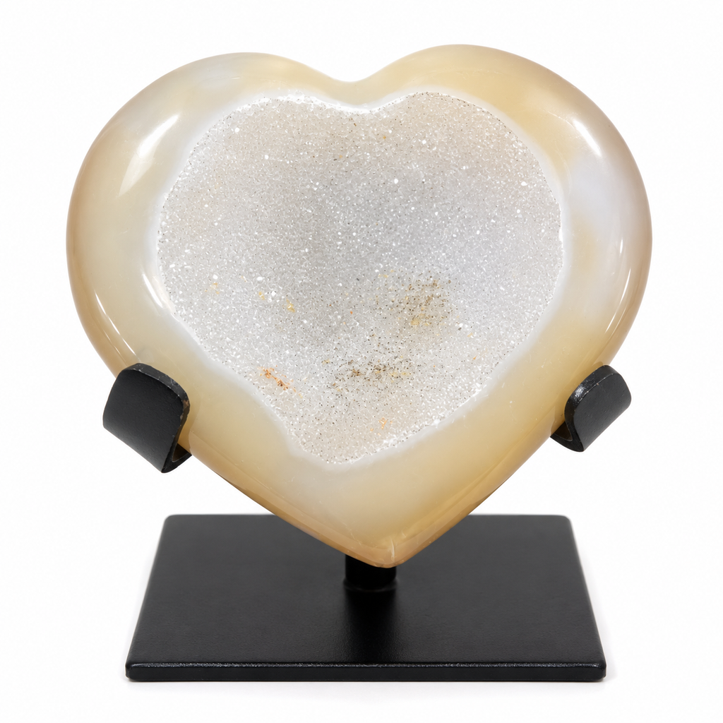 Druzy Agate Heart