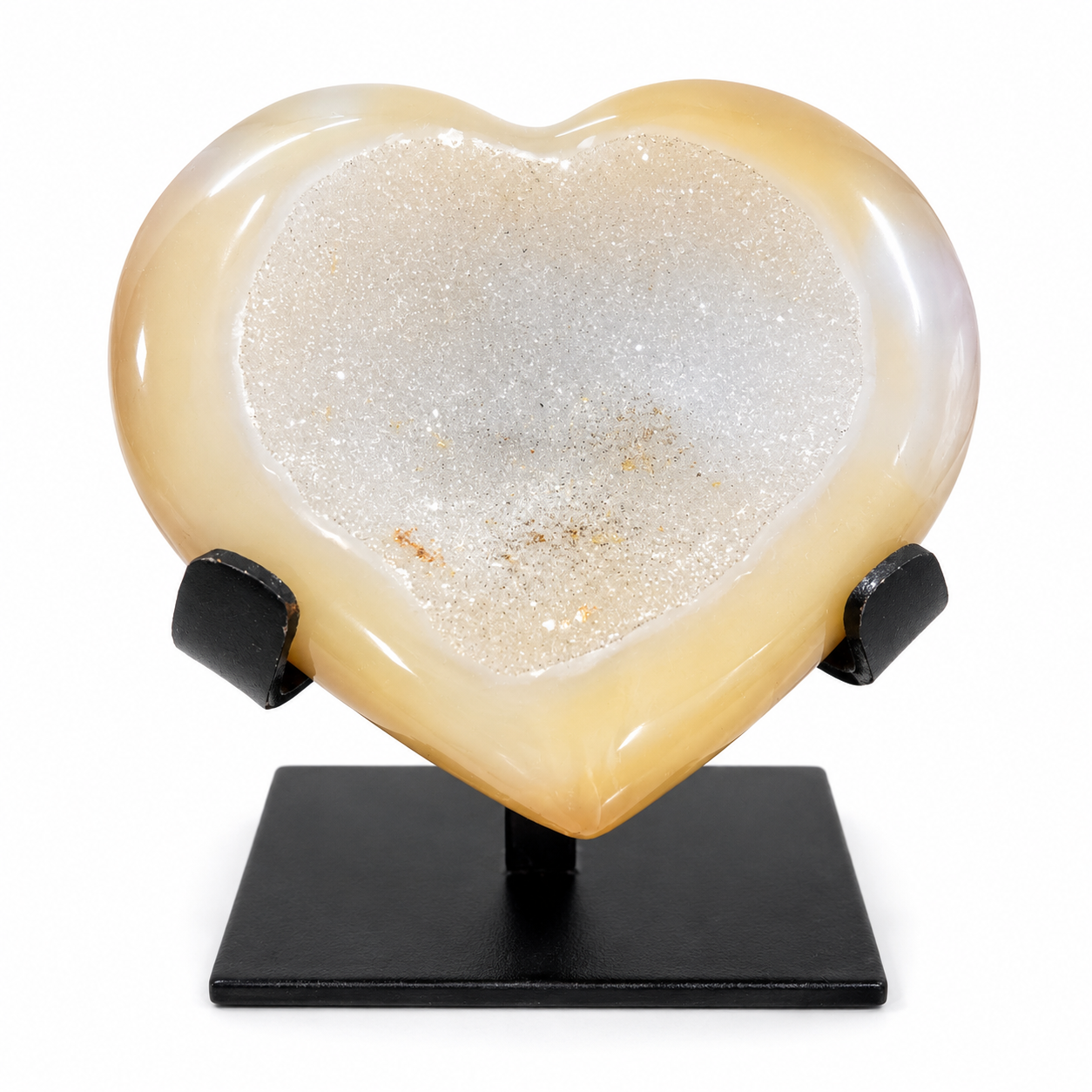Druzy Agate Heart