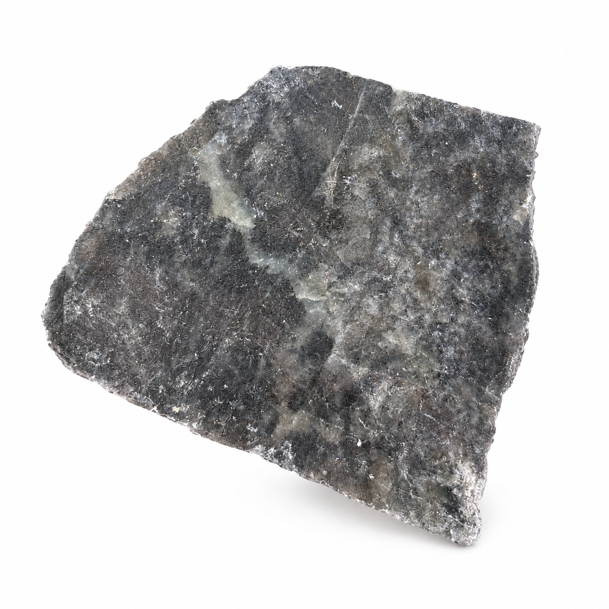 Black Tourmaline in Quartz Slab
