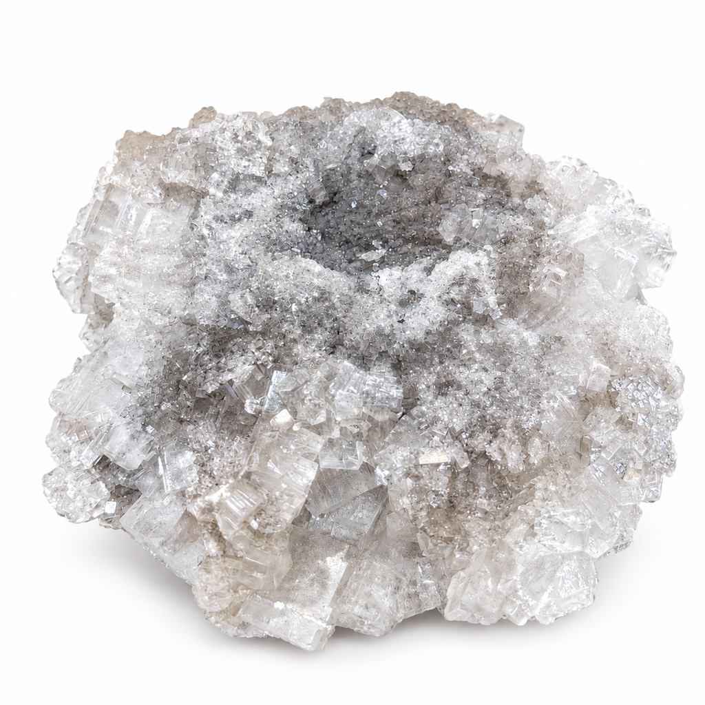 Natural Clear Calcite Crystal Cluster