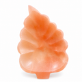 Peach Selenite Leaf Bowl