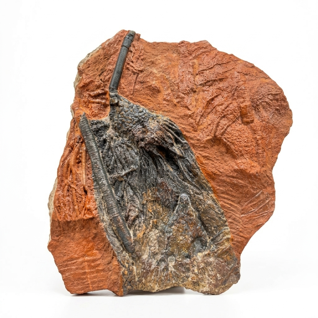 Crinoid Fossil Matrix Slab