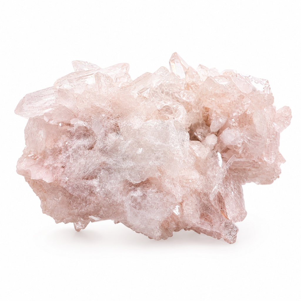 Pink Quartz Crystal Cluster