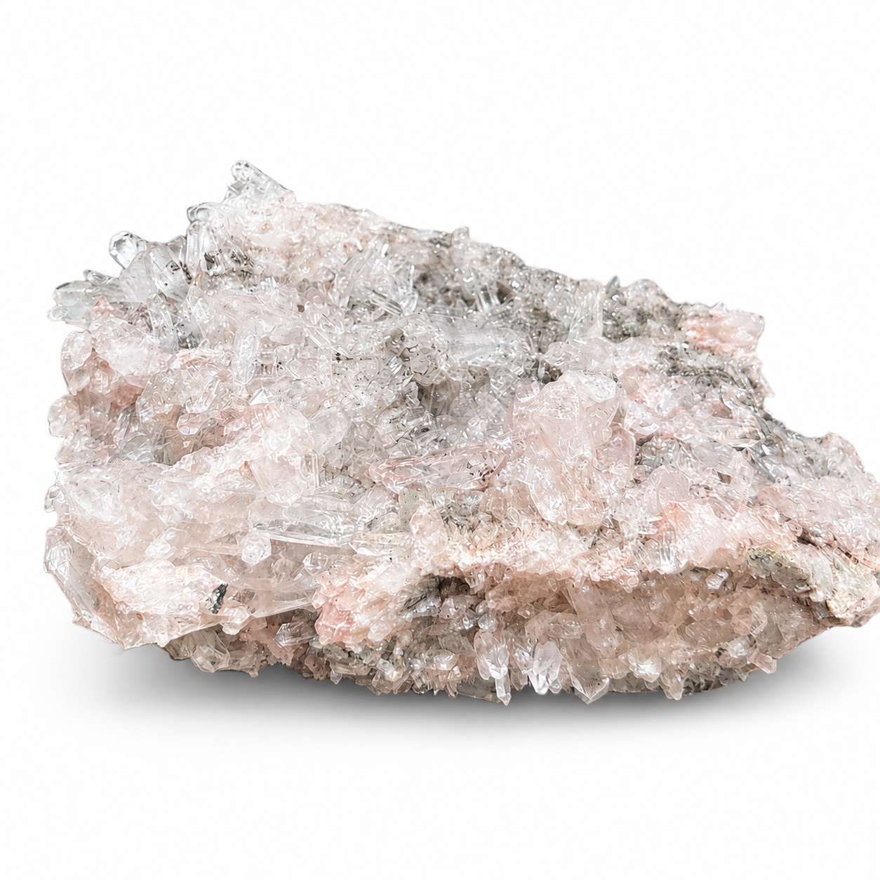Pink Quartz Crystal Cluster