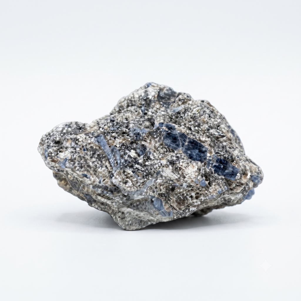 Blue Sapphire on Matrix – Mineral Specimen