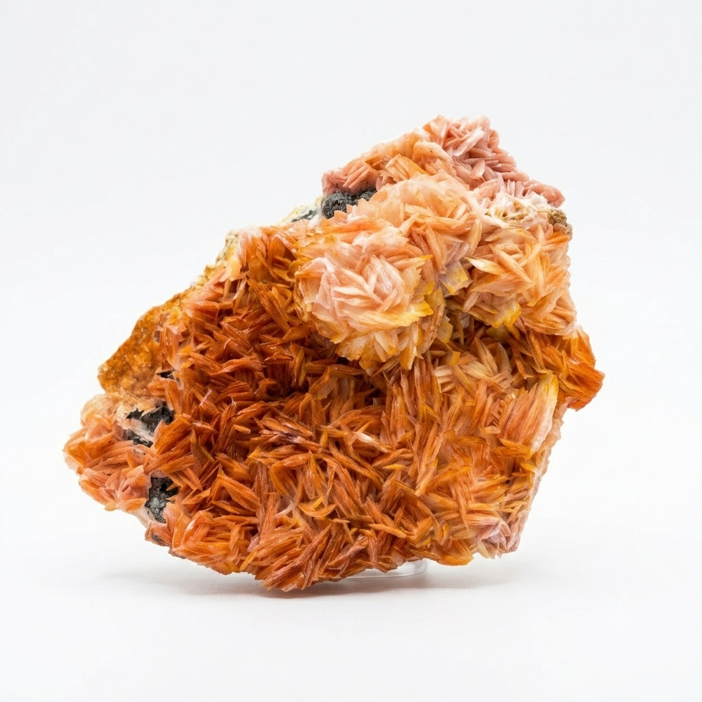 Orange Stilbite Crystal Cluster