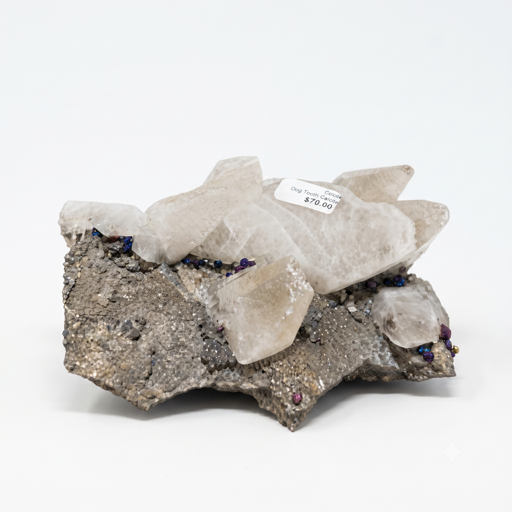 Dog teeth Calcite Mineral Specimen