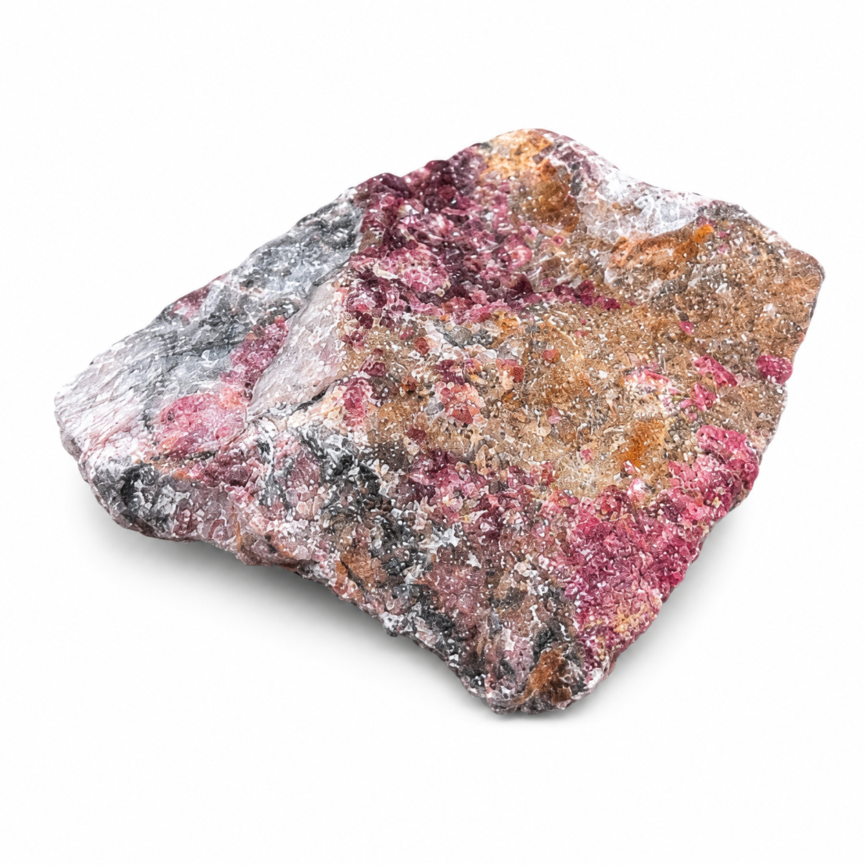Pink & Earth-Tone Mineral Specimen