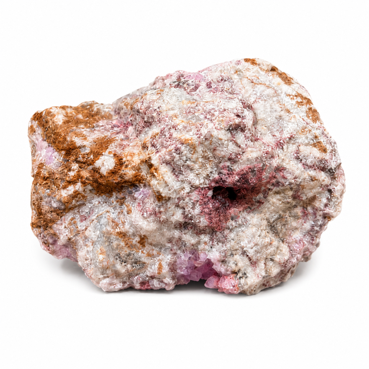 Pink & Earth-Tone Mineral Specimen