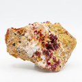 Vanadinite on White Barite Matrix
