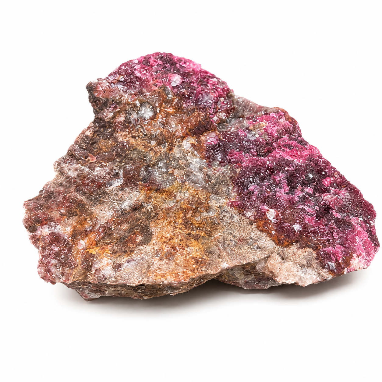 Pink & Earth-Tone Mineral Specimen