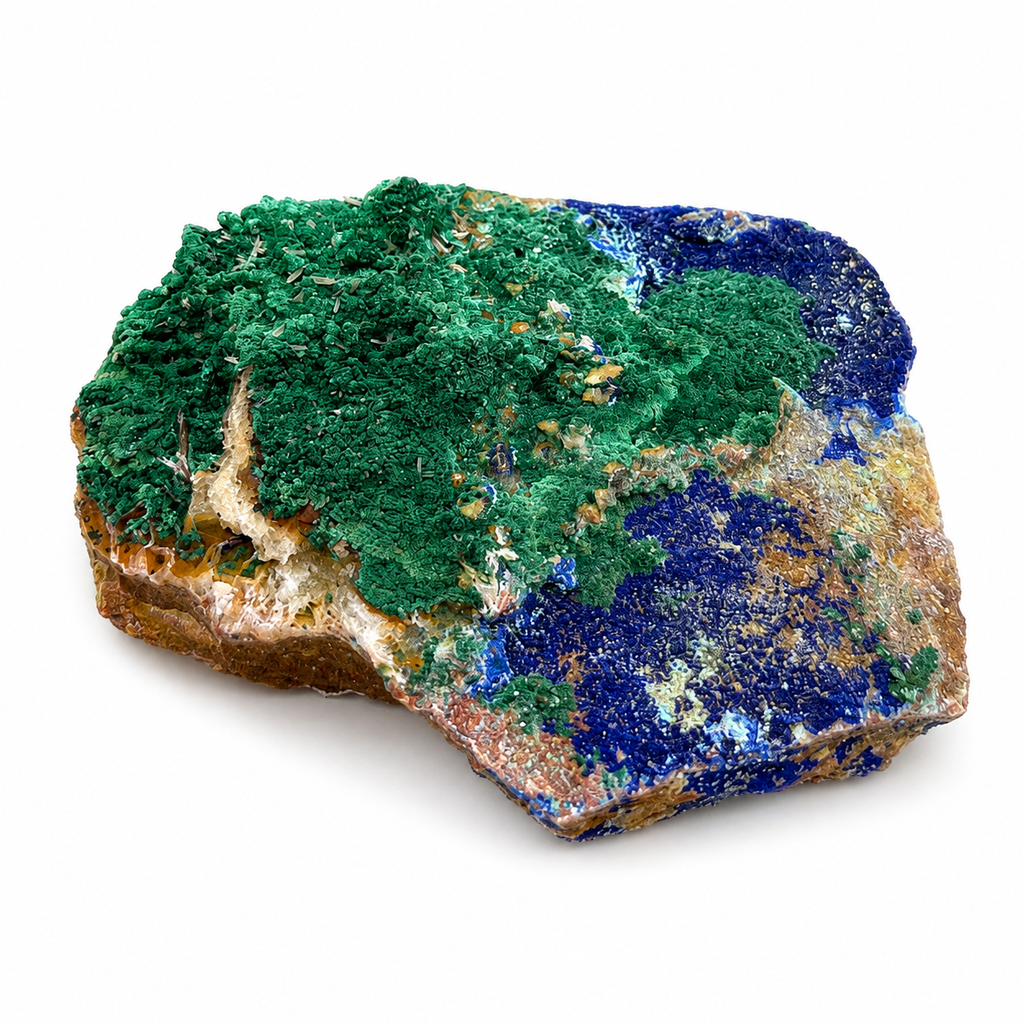 Azurite with Malachite Mineral Specimen