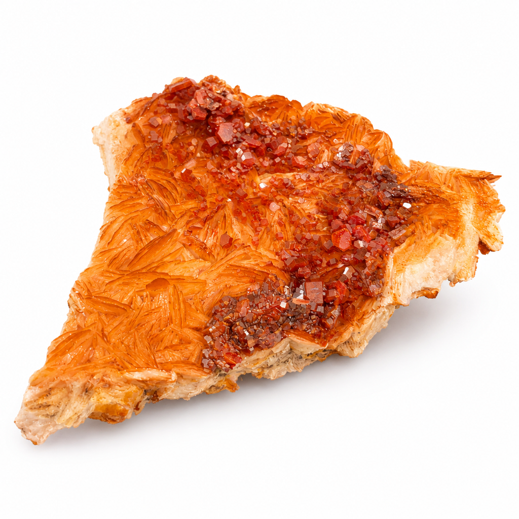 Vanadinite on Barite