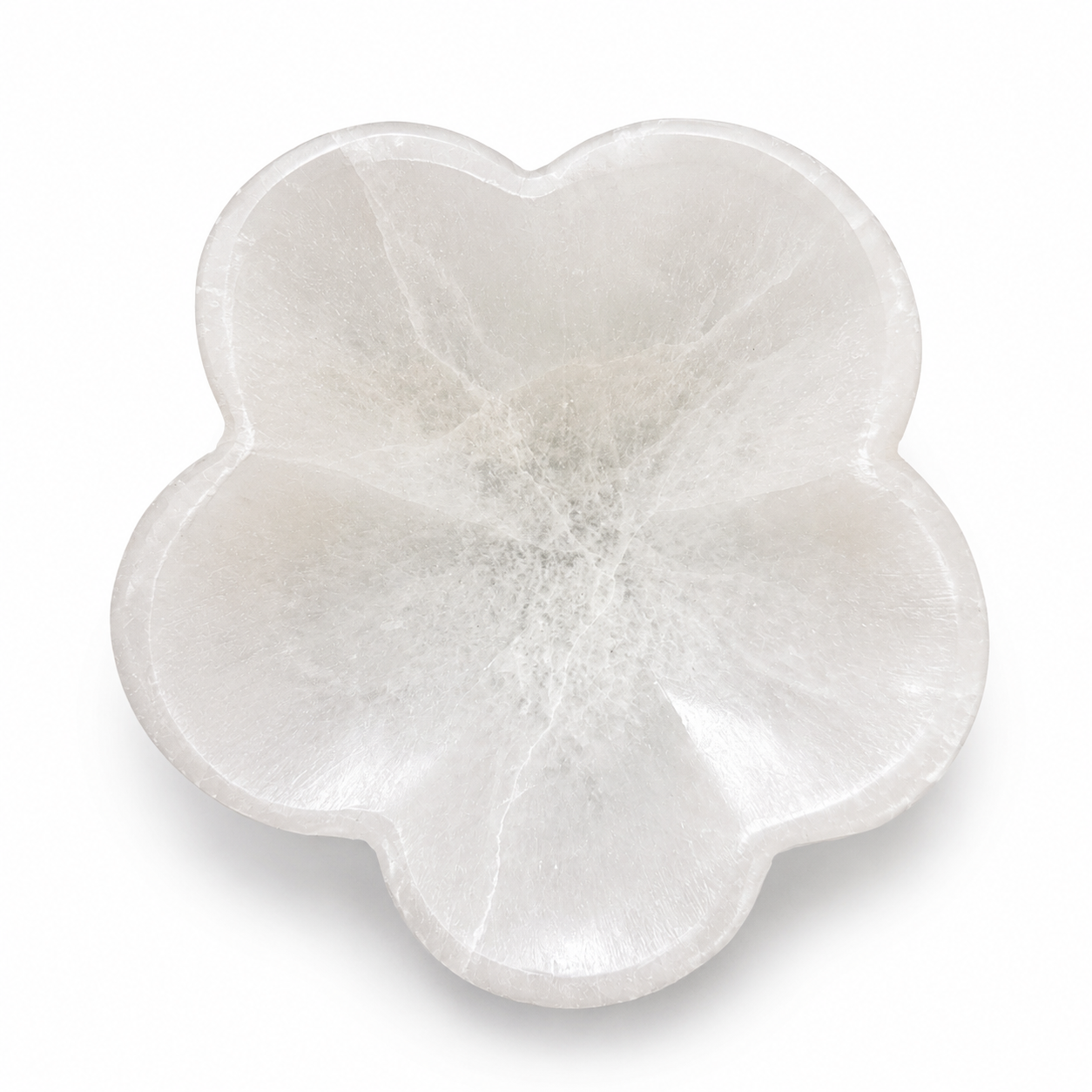 Selenite Flower Bowl