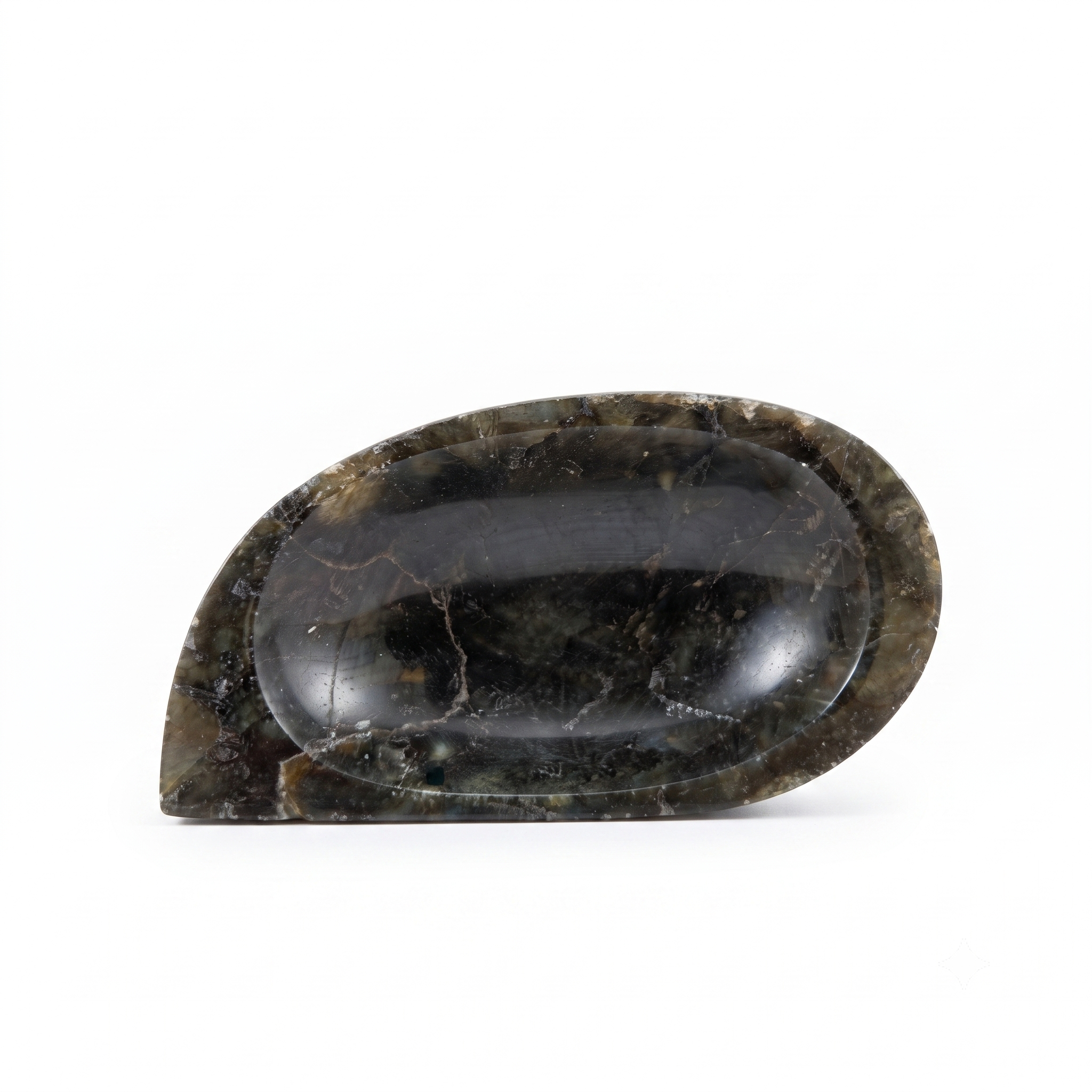 Labradorite Crystal Display Dish