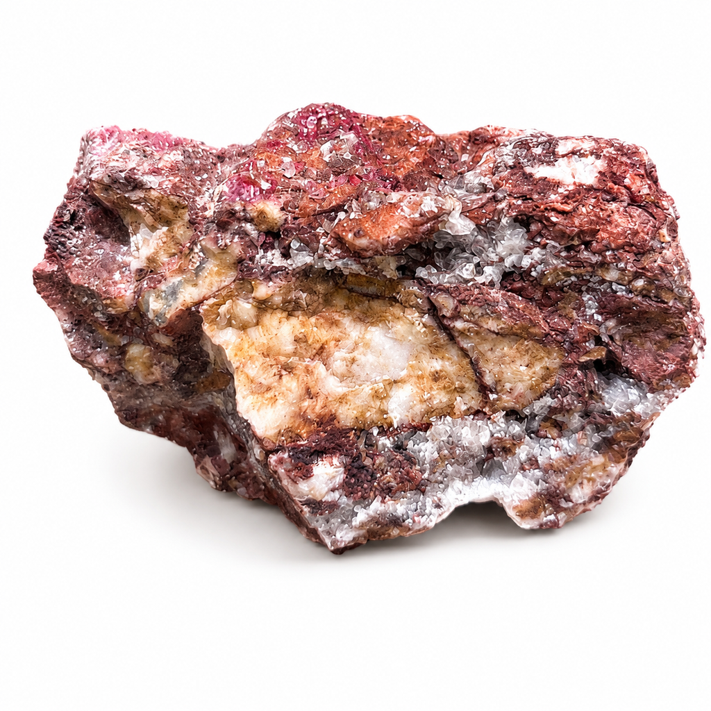 Pink & Earth-Tone Mineral Specimen