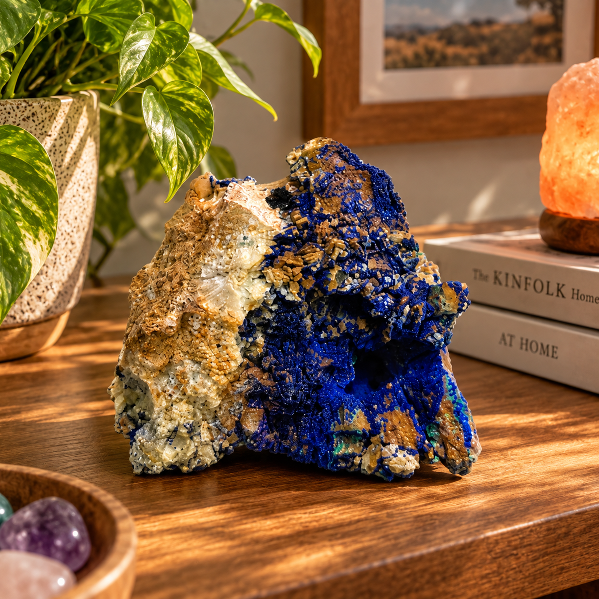 Azurite on Matrix – Mineral Specimen