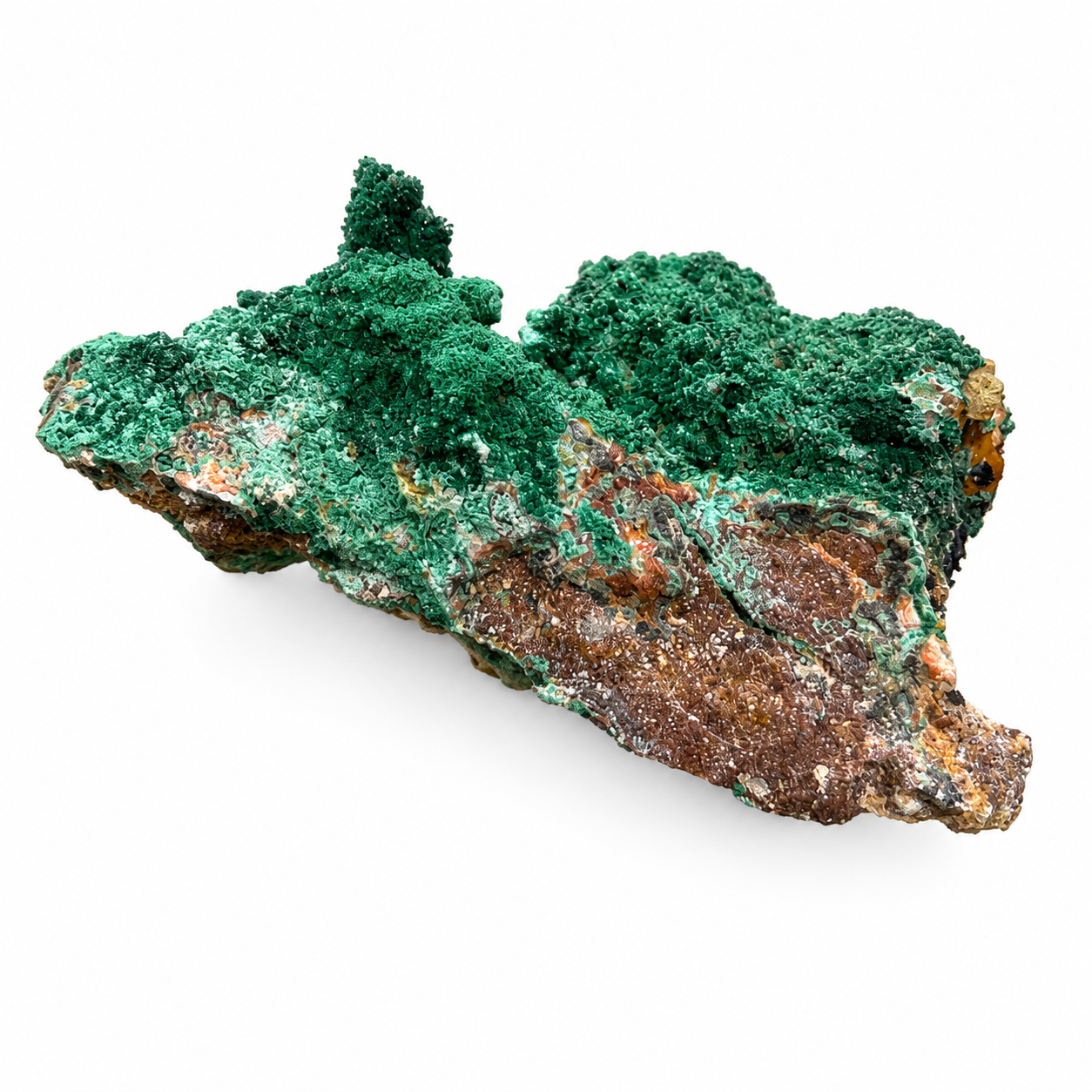 Malachite on Matrix Natural Mineral Specimen