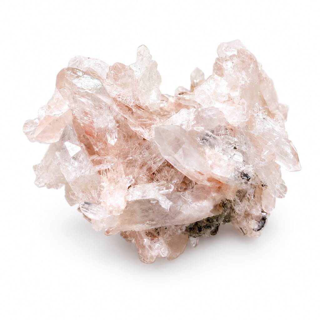 Pink Quartz Crystal Cluster