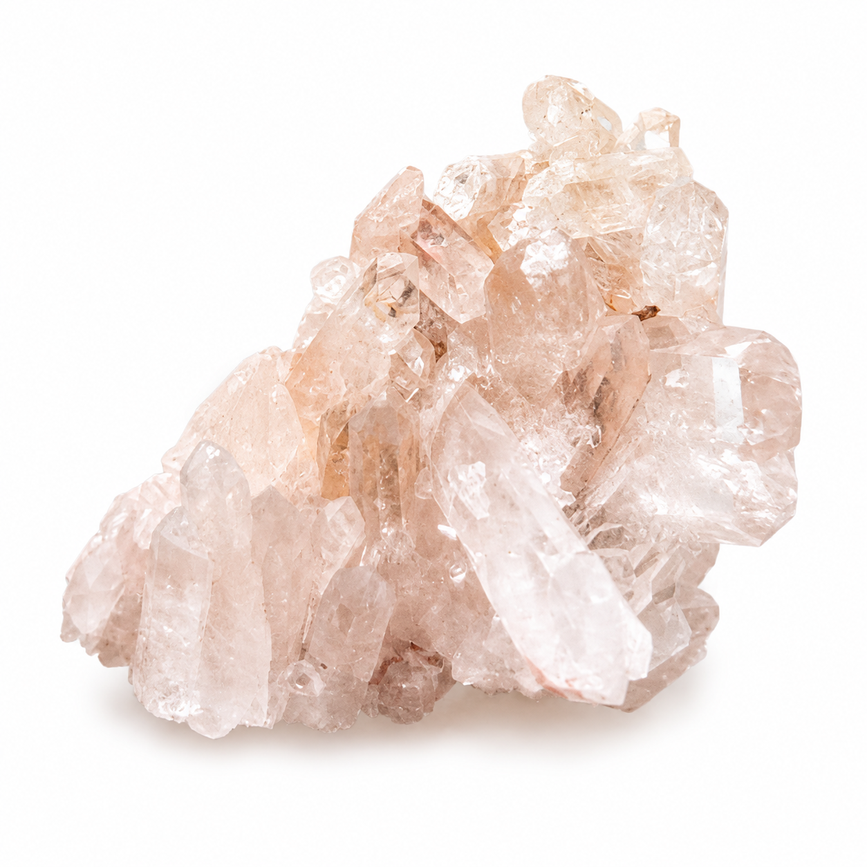 Pink Quartz Crystal Cluster