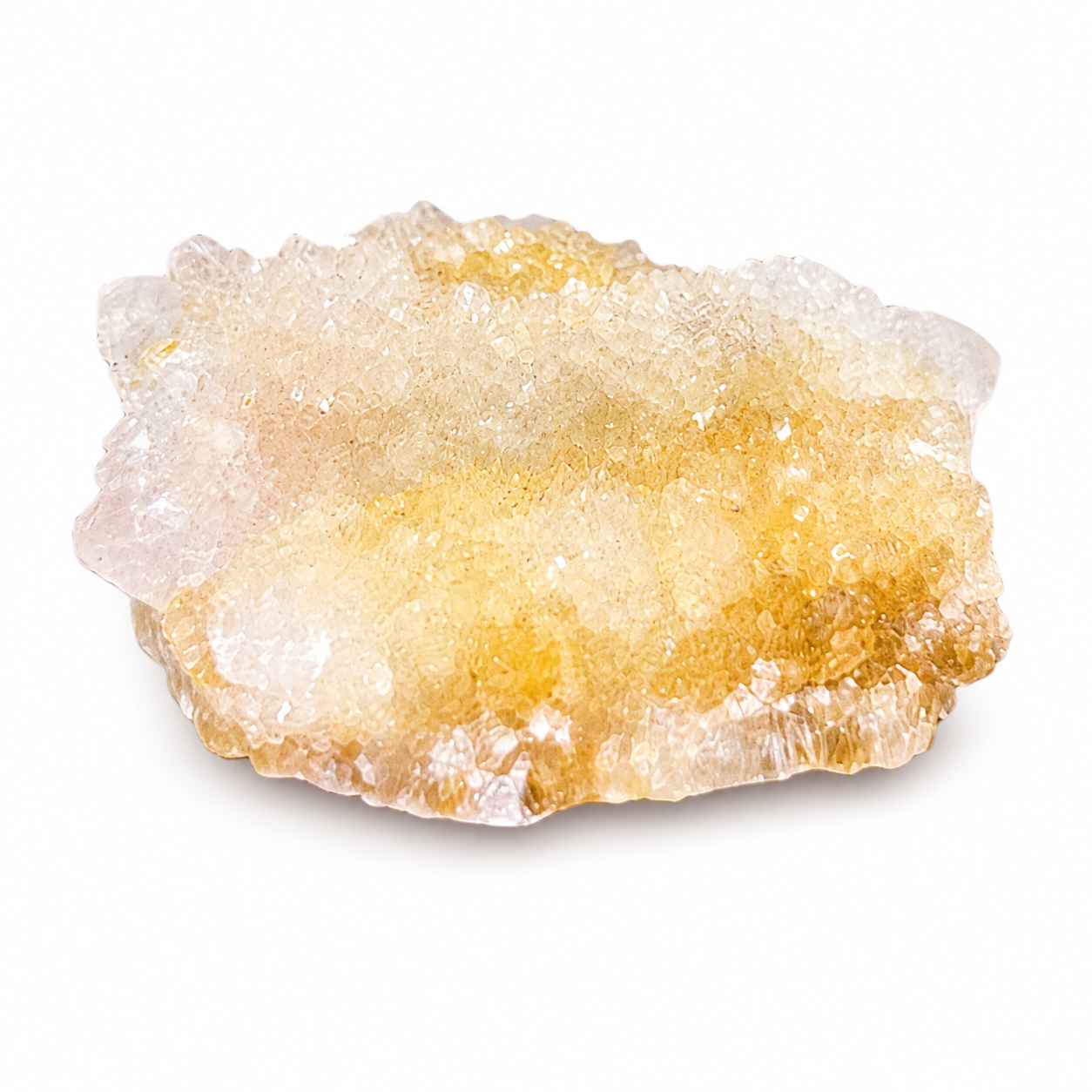 Golden Druzy Crystal Cluster