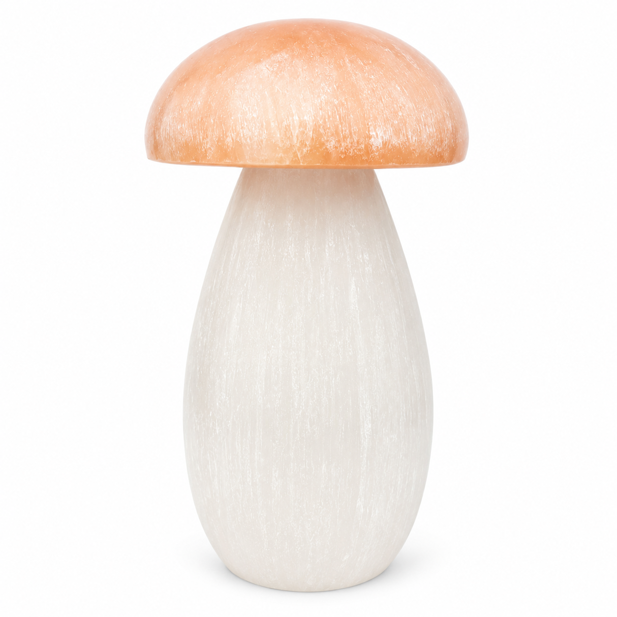 Peach Selenite Mushroom