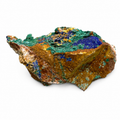 Azurite & Malachite on Matrix Natural Mineral Specimen